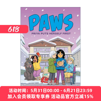 爪子系列  英文原版 PAWS Priya Puts Herself First 普丽娅把自己放在第一位 儿童漫画 英文版 进口英语原版书籍