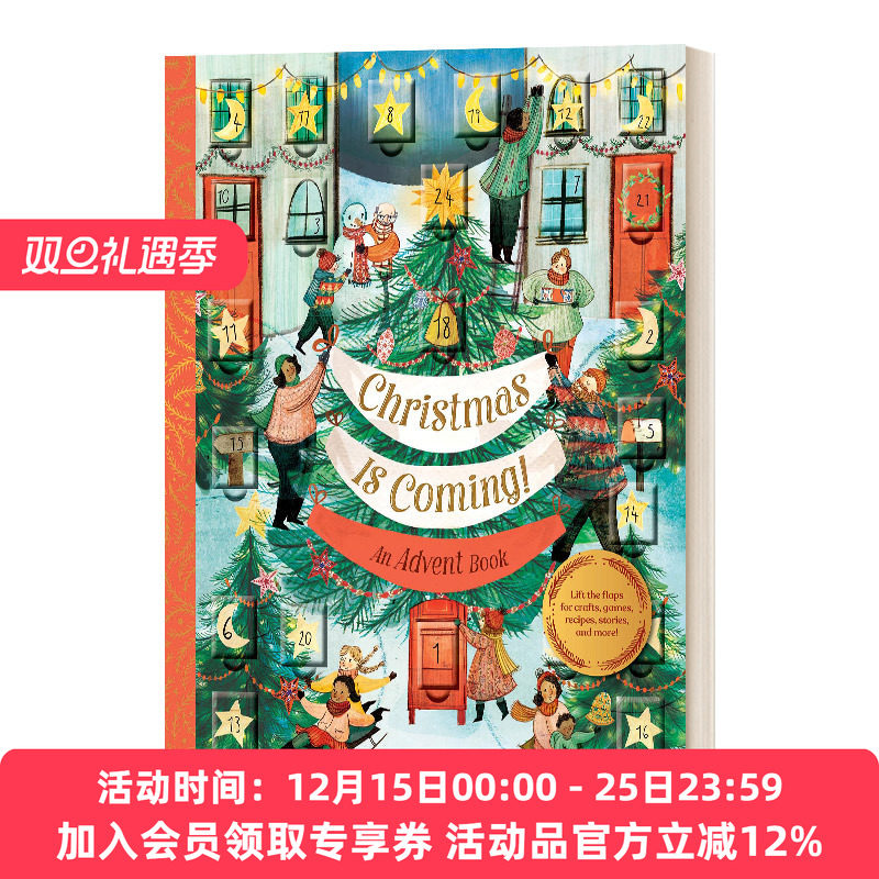 圣诞节来了 精装 英文原版 Christmas Is Coming An Advent Book 儿童绘本 英文版 进口英语原版书籍