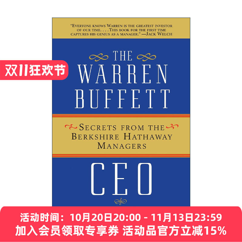英文原版 The Warren Buffett Ceo 巴菲特的CEO们 伯克希尔经理人的经营秘诀 英文版 进口英语原版书籍
