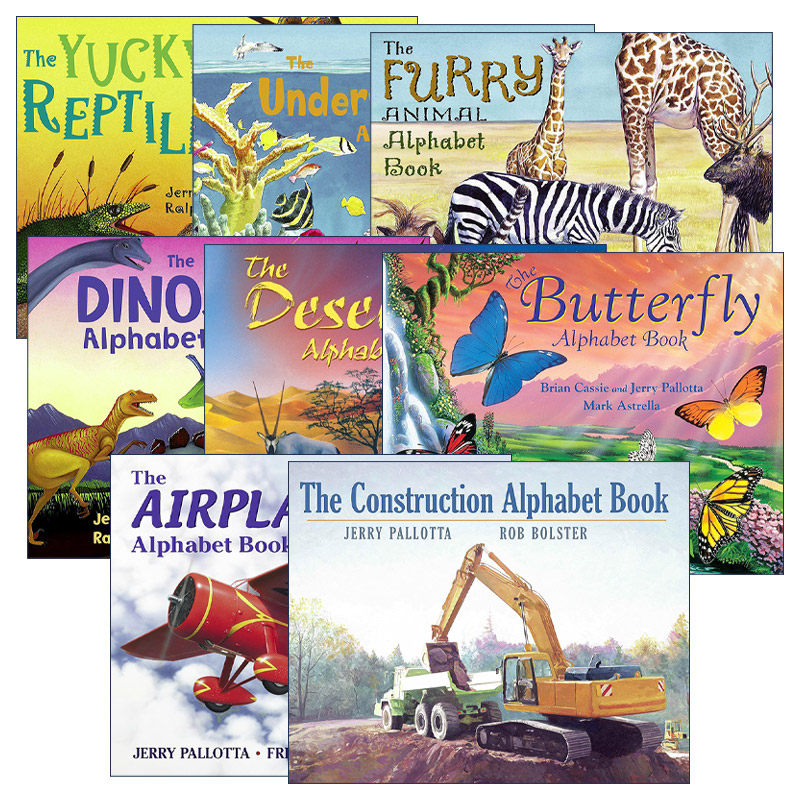 字母表系列8册 英文原版 Jerry Pallotta's Alphabet Books 儿童自然科普绘本图画书 4-8岁 英文版 进口英语原版书籍