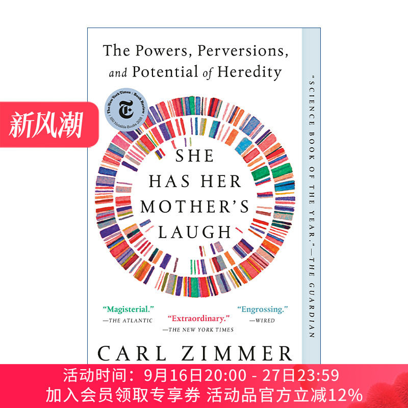 笑如其母 英文原版 She Has Her Mother's Laugh 遗传的力量 变异与潜能 Carl Zimmer 英文版 进口英语原版书籍