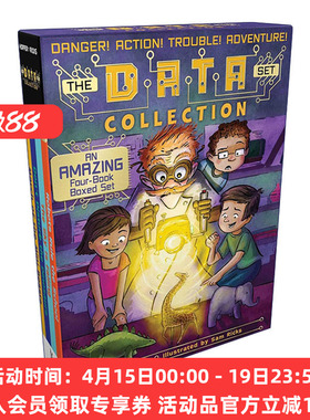 科学小组1-4册盒装 英文原版 The DATA Set Collection Boxed Set 科学冒险章节书 英文版 进口英语原版书籍