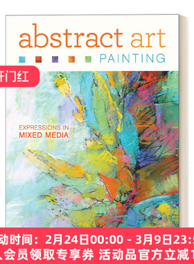 抽象艺术绘画 英文原版 Abstract Art Painting 混合媒介的表达 Debora Stewart 英文版 进口英语原版书籍