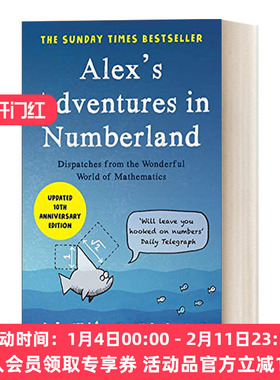 数学世界漫游记 英文原版 Alex's Adventures in Numberland 艾利克斯·贝洛斯 英文版 进口英语原版书籍