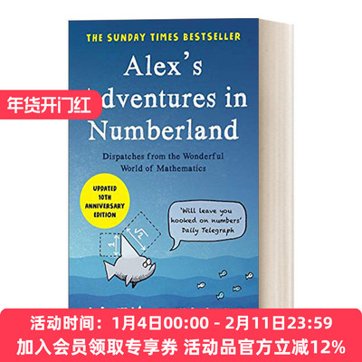 数学世界漫游记 英文原版 Alex's Adventures in Numberland 艾利克斯·贝洛斯 英文版 进口英语原版书籍