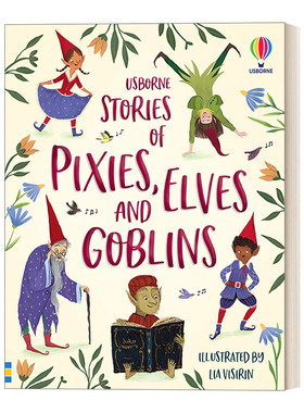 英文原版 Usborne Illustrated Stories of Elves  Pixies and Goblins精灵，小精灵和妖精故事 精装插图版 英文版 进口英语书籍