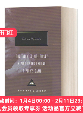 英文原版小说 The Talented Mr Ripley Omnibus 天才雷普利全集 帕特里夏·海史密斯 Everyman精装版 英文版 进口英语原版书籍