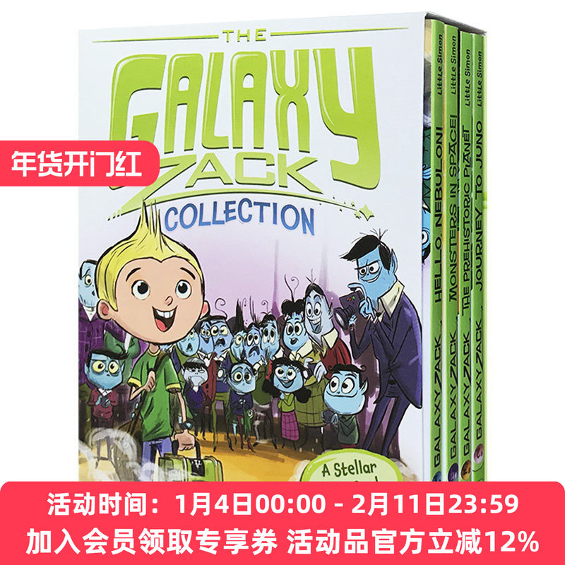 银河系扎克4册盒装 英文原版 The Galaxy Zack Collection 遨游宇宙探索冒险 进口儿童课外阅读书籍 英文版原版英语章节桥梁书,书籍/杂志/报纸,儿童读物原版书,淘宝优惠券,粉丝福利购,淘宝优惠卷