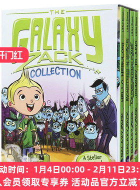 银河系扎克4册盒装 英文原版 The Galaxy Zack Collection 遨游宇宙探索冒险 进口儿童课外阅读书籍 英文版原版英语章节桥梁书