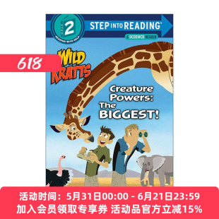 英文原版 Step into Reading 2 Creature Powers The Biggest Wild Kratts 动物兄弟 强大的生物力量 兰登经典分级读物 英文版