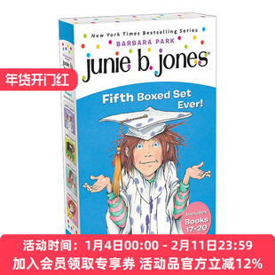 朱尼琼斯17-20册盒装 英文原版 Junie B Jones Fifth Box Set Ever 17-20 第五套 英文版 进口英语原版书籍