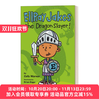 英文原版Ellray Jakes 04 Ellray Jakes the Dragon Slayer 埃雷·杰克系列4 埃雷·杰克是屠龙者Sally Warner 6-8岁儿童社交友谊