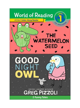 英文原版 World of Reading Watermelon Seed  the and Good Night Owl 2-In-1 Listen-Along Reader 英文版 进口英语原版书籍