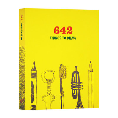 642幅可画的画 怎么画都行 英文原版 642 Things to Draw 手账爱好者涂鸦日记 艺术创意冒险书 DIY画册 绘画练习册 英文版进口书籍