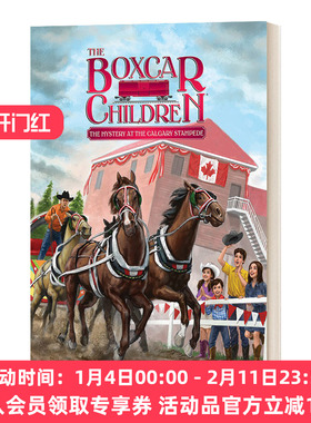 英文原版 The Mystery at the Calgary Stampede 卡尔加里的神秘事件 棚车少年140 The Boxcar Children Mysteries 进口英语书籍