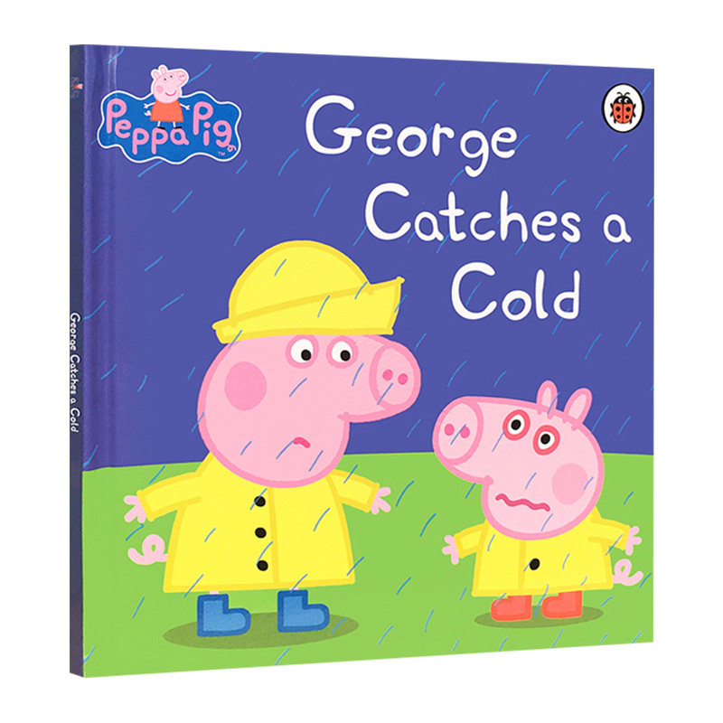 小猪佩奇 乔治感冒了 英文原版绘本 peppa pig george catches a cold