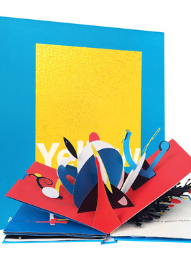 黄色方形立艺术设计立体书 英文原版绘本 Yellow Square Classic Collectible Pop Up 儿童英语启蒙开发学习书籍 英文版进口原版书