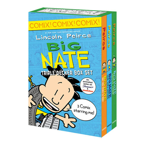 大内特四格漫画1-3册套装 英文原版 Big Nate Triple Decker Box Set 英文版 进口英语原版书籍