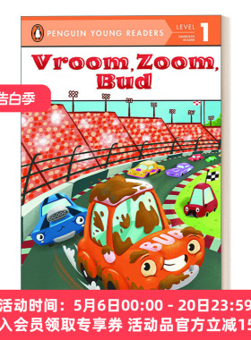 英文原版 Vroom Zoom Bud - Penguin Young Readers Level 1 企鹅青少分级阅读1级 英文版 进口英语原版书籍