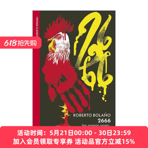 英文原版 2666 罗贝托·波拉尼奥 Vintage红脊经典 英文版 进口英语原版书籍