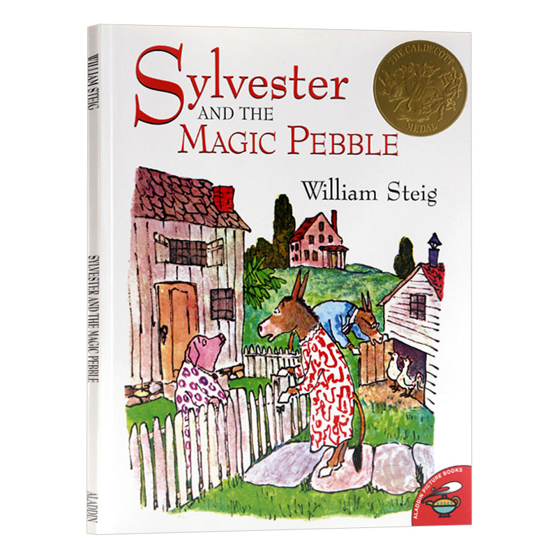 驴小弟变石头 英文原版 Sylvester and the Magic Pebble 凯迪克金奖 传递亲情绘本 英文版进口原版英语书籍