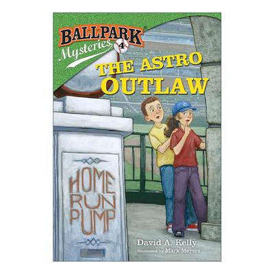 英文原版 Ballpark Mysteries #4 The Astro Outlaw 棒球场之谜04 太空逃犯 儿童推理章节桥梁故事书 英文版 进口英语原版书籍