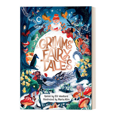 格林童话精装绘本 英文原版 Grimms' Fairy Tales Retold by Elli Woollard Illustrated Marta Altes 英文版 进口英语原版书籍