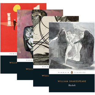 麦克白 名著进口英语书籍 Four 哈姆雷特 奥赛罗 Tragedies 英文原版 Great Shakespeare经典 正版 李尔王 莎士比亚四大悲剧4册套装