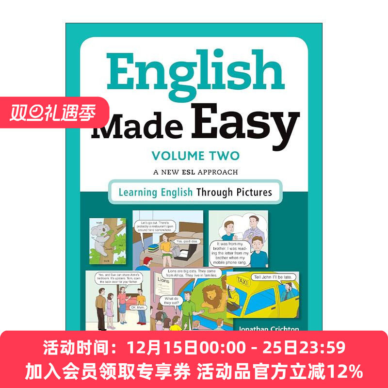 英文原版 English Made Easy Volume Two 简易英语 册二 英国版 看图片学英语 外语学习指南 英文版 进口英语原版书籍