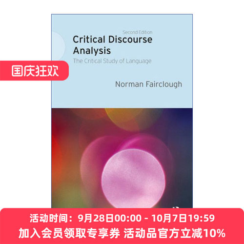 批评话语分析  英文原版 Critical Discourse Analysis 语言批判研究 第2版 Norman Fairclough 英文版 进口英语原版书籍