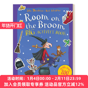 女巫的扫帚 英文原版 Room on the Broom Big Activity Book 活动书 儿童万圣节主题绘本 Julia Donaldson 英文版 进口英语原版书