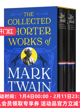 英文原版 The Collected Shorter Works of Mark Twain 马克吐温短篇小说集 美国文库套装 英文版 进口英语原版书籍