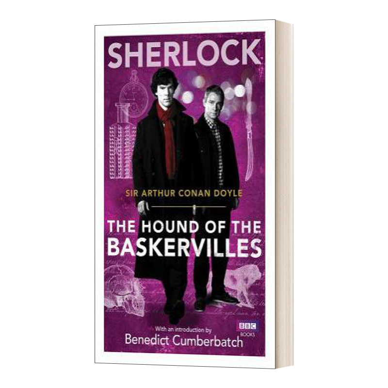 英文原版小说 Sherlock The Hound of the Baskervilles 福尔摩斯探案集 巴斯克维尔的猎犬 影视封面版 英文版 进口英语原版书籍