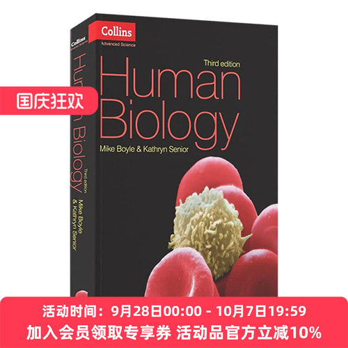 柯林斯高阶科学 英文原版 Human Biology Collins Advanced Science 人类生物学 英文版 进口英语原版书籍