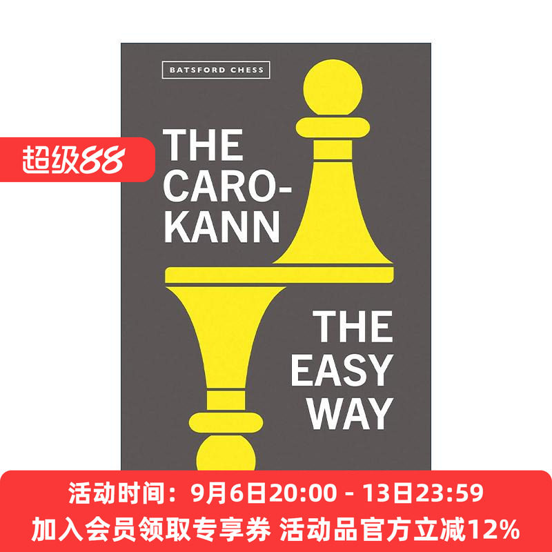 英文原版 The Caro-Kann the Easy Way 卡罗卡恩防御的简单方法 国际象棋棋牌游戏策略 英文版 进口英语原版书籍