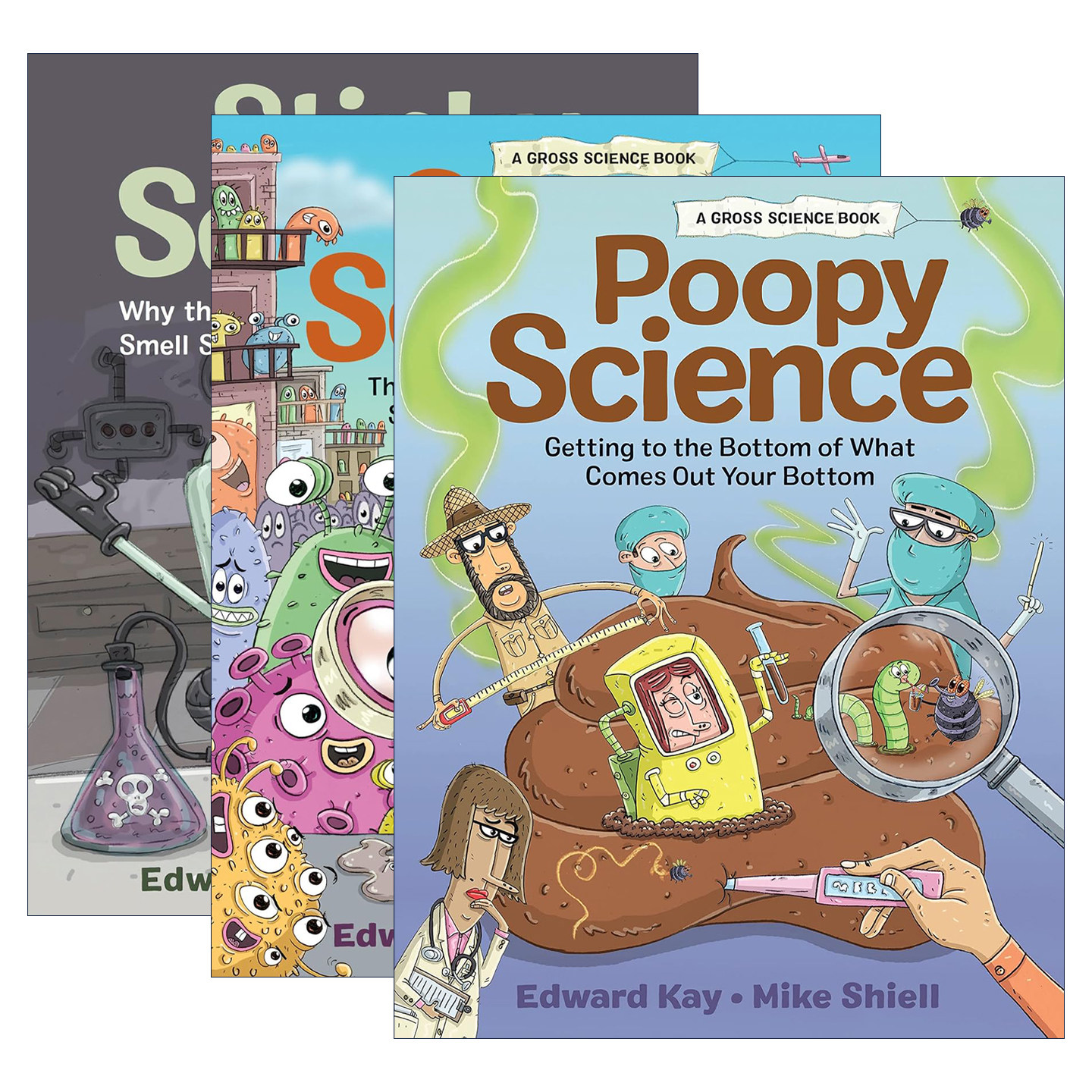 英文原版 Gross Science 恶心的科学系列3册 精装科普图画书 英文版 进口英语原版书籍