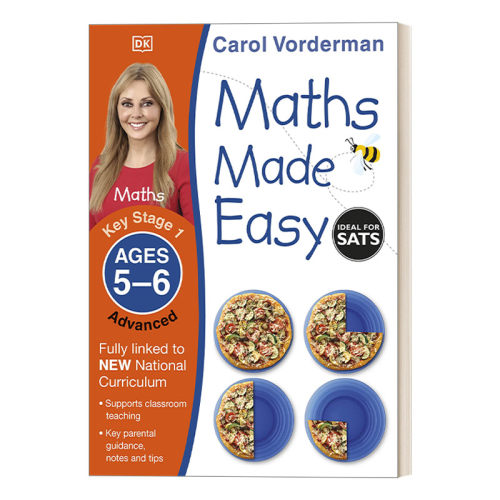 英文原版 Maths Made Easy:Ages 5-6 Key Stage 1 Advanced DK数学一点通 5-6岁 KS1进阶 英文版 进口英语原版书籍
