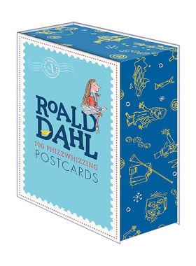 罗尔德达尔系列100张明信片 英文原版 Roald Dahl 100 Phizz-Whizzing Postcards 昆汀布莱克经典绘图 精装 进口英语原版书籍