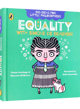 脑洞大开的哲学家西蒙娜 英文原版 Big Ideas for Little Philosophers Equality with Simone de Beauvoir 德 波伏娃 英文版