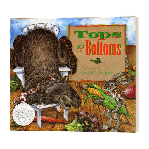 英文原版 Tops & Bottoms 上面和下面 凯迪克奖绘本 精装 英文版 进口英语原版书籍