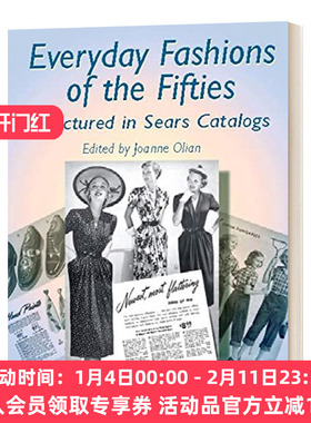 英文原版 Everyday Fashions of the Fifties 西尔斯商品目录中50年代的日常时尚 英文版 进口英语原版书籍