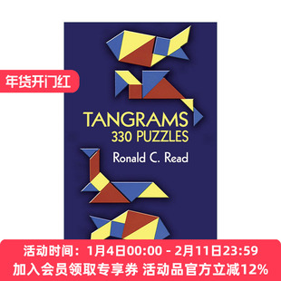 英文原版 Tangrams 330 Puzzles 七巧板 330个谜题游戏 益智拼图 Ronald C. Read 英文版 进口英语原版书籍