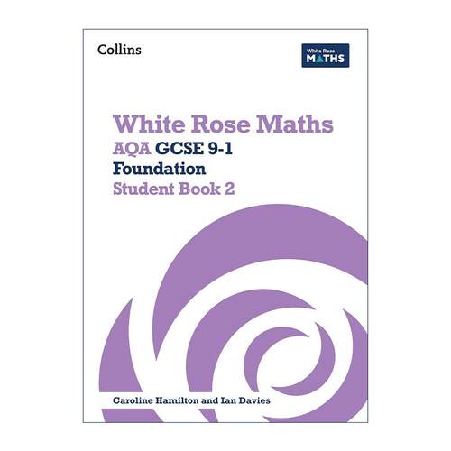 英文原版 Collins White Rose Maths AQA GCSE 9-1 Foundation Student Book 2 柯林斯白玫瑰初高中数学基础学生用书2 英文版