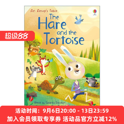 英文原版 Usborne First Reading Level Four The Hare and the Tortoise 尤斯伯恩儿童经典文学 龟兔赛跑 精装 进口英语原版书籍