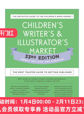 儿童作家和插画家市场 英文原版 Children's Writer's Illustrator's Market 第33版 值得信赖的出版指南 工具书 Amy Jones 英文版
