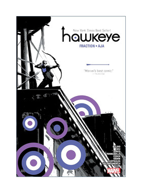 英文原版 Hawkeye By Fraction & Aja Omnibus New Printing 鹰眼精选集 漫威漫画 精装收藏版 英文版 进口英语原版书籍
