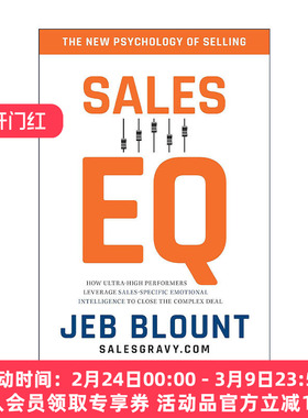 英文原版 Sales EQ 销售情商 精装 超高执行者如何利用销售特定的情绪智能来完成复杂交易 英文版 进口英语原版书籍
