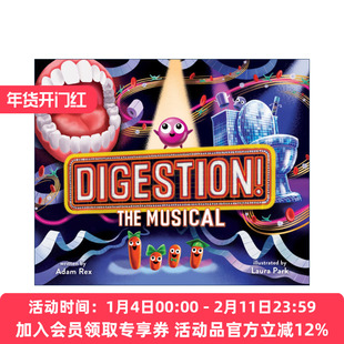 英文原版 Digestion The Musical 消化过程 音乐剧形式 精装科普 英文版 进口英语原版书籍