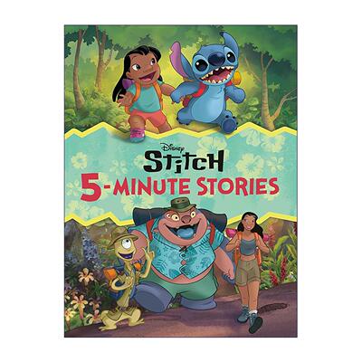 英文原版 5-Minute Disney Stitch Stories 5分钟迪士尼史迪奇故事 史迪仔 儿童精装绘本 英文版 进口英语原版书籍
