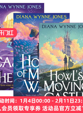 英文原版 Howl'S Moving Castle/Castle In The Air/House of Many Ways 哈尔的移动城堡系列3册 英文版 进口英语原版书籍